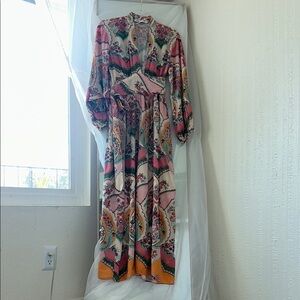 Floral Pink Maxi Dress